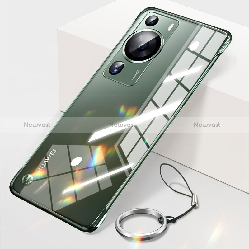 Transparent Crystal Frameless Hard Case Back Cover for Huawei P60 Pro
