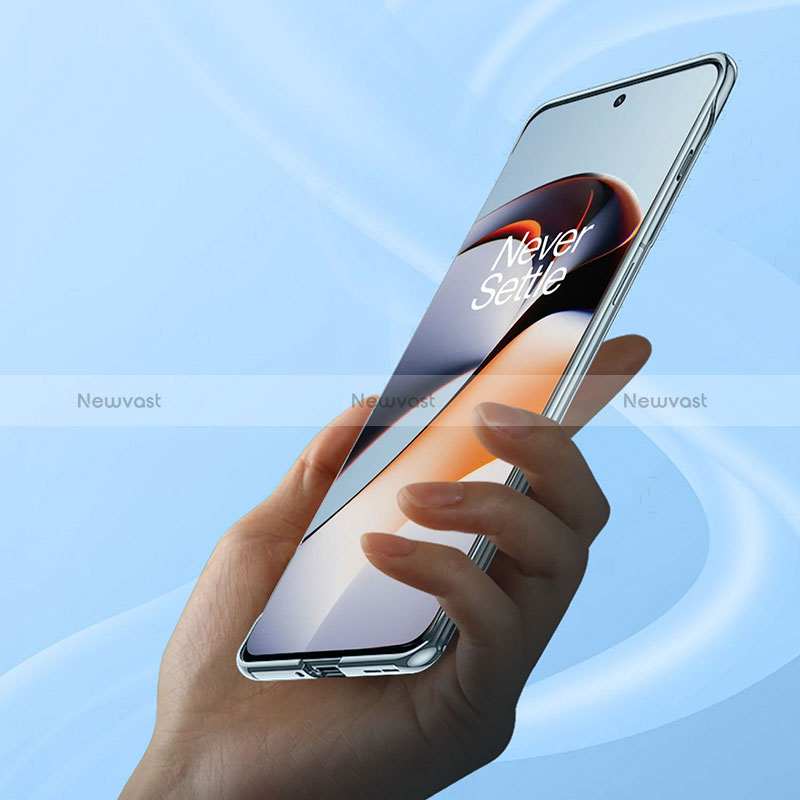 Transparent Crystal Frameless Hard Case Back Cover for OnePlus Ace 2 Pro 5G