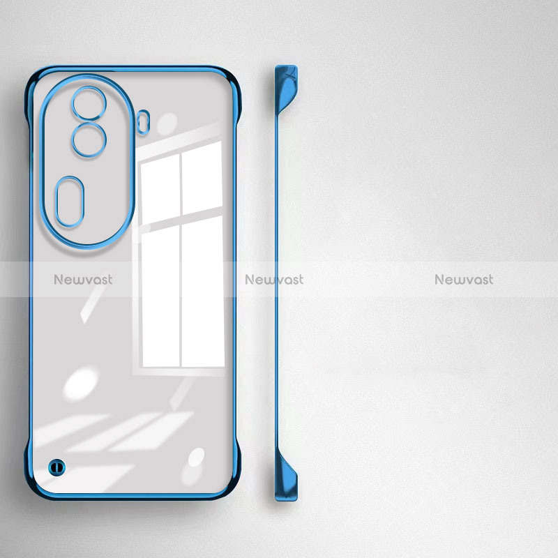 Transparent Crystal Frameless Hard Case Back Cover for Oppo Reno11 Pro 5G