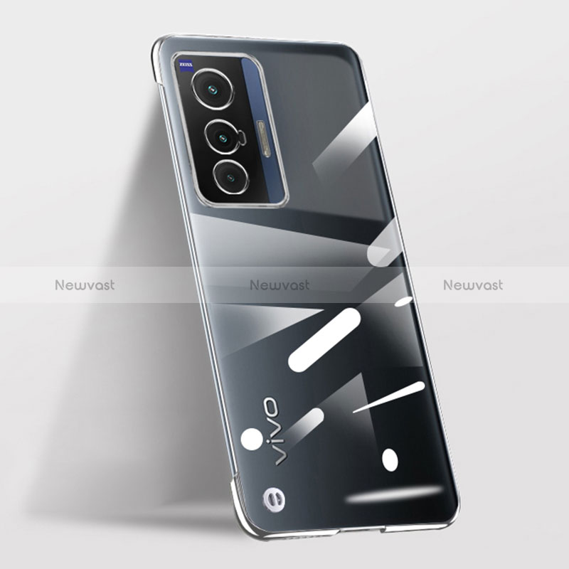 Transparent Crystal Frameless Hard Case Back Cover for Vivo X70 5G