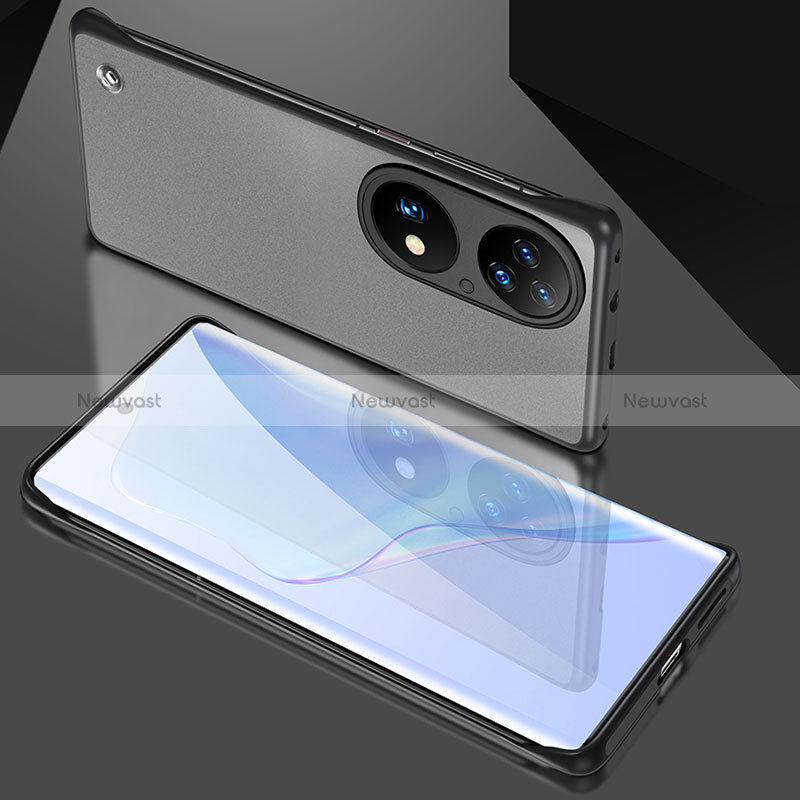 Transparent Crystal Frameless Hard Case Back Cover H01 for Huawei P50 Pro