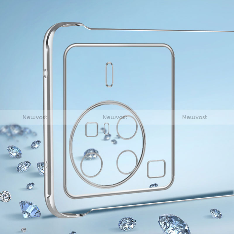 Transparent Crystal Frameless Hard Case Back Cover H01 for Vivo X80 Pro 5G