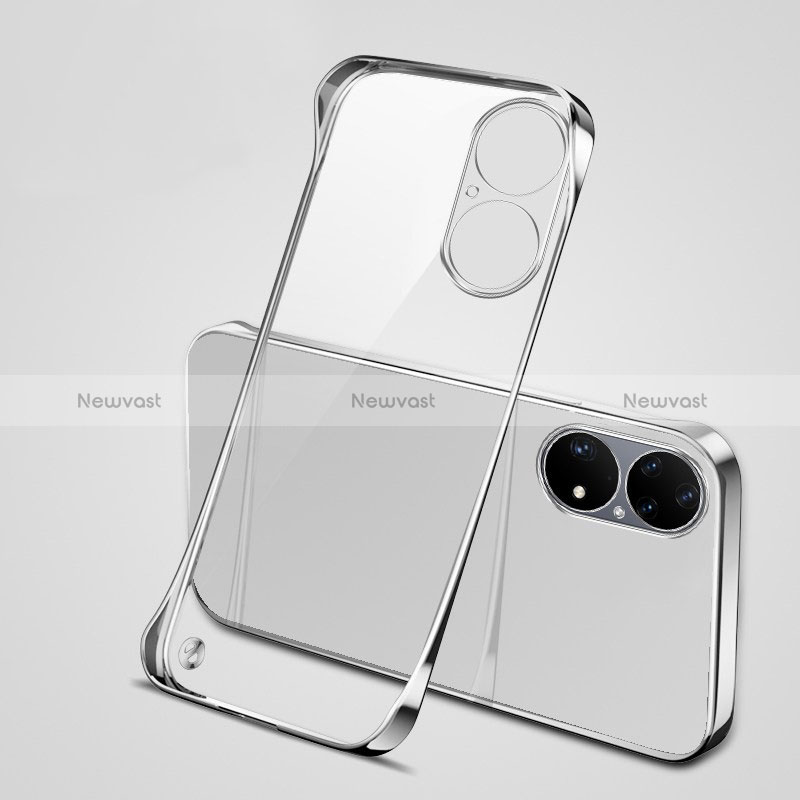 Transparent Crystal Frameless Hard Case Back Cover H03 for Huawei P50 Pro