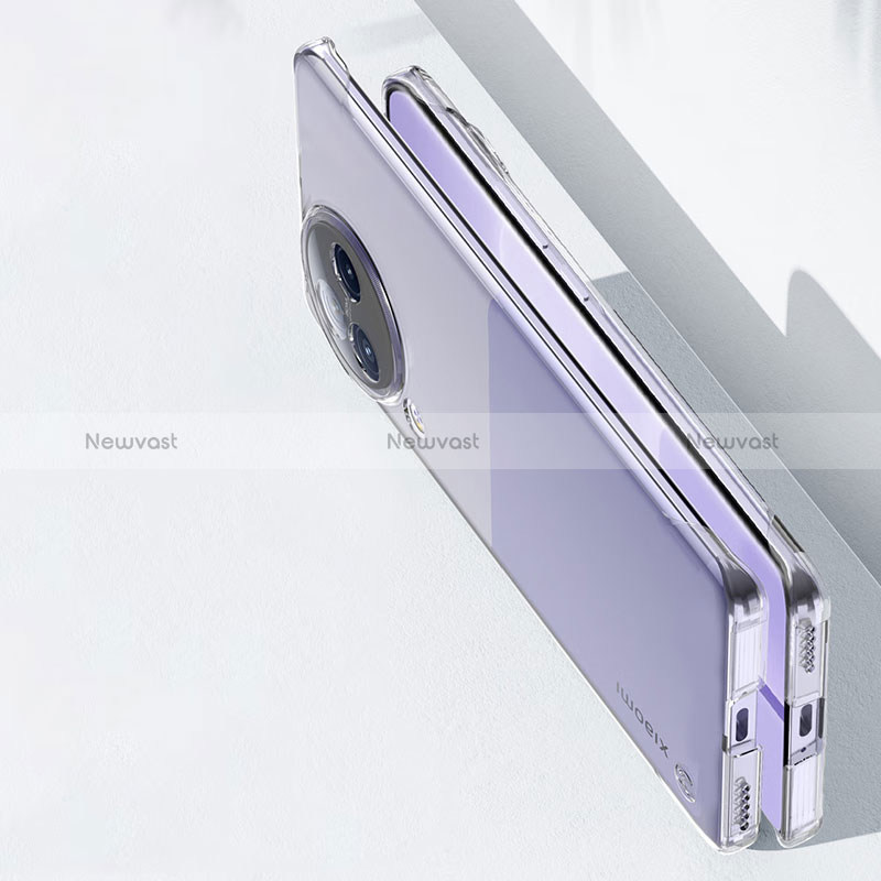 Transparent Crystal Frameless Hard Case Back Cover T03 for Xiaomi Civi 3 5G Clear