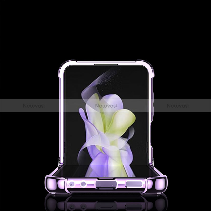 Transparent Crystal Hard Case Back Cover AN1 for Samsung Galaxy Z Flip5 5G