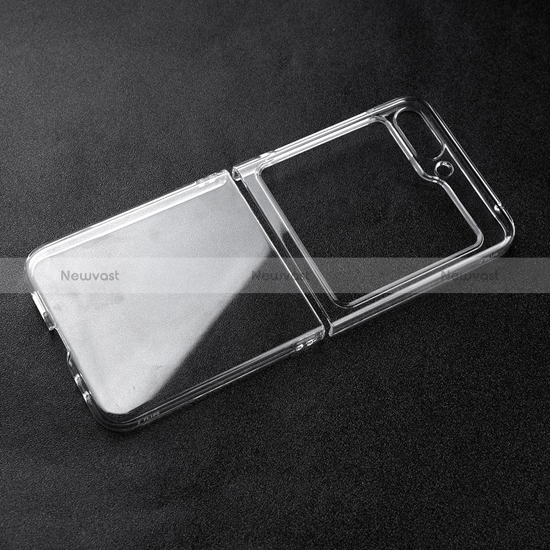 Transparent Crystal Hard Case Back Cover for Samsung Galaxy Z Flip5 5G Clear