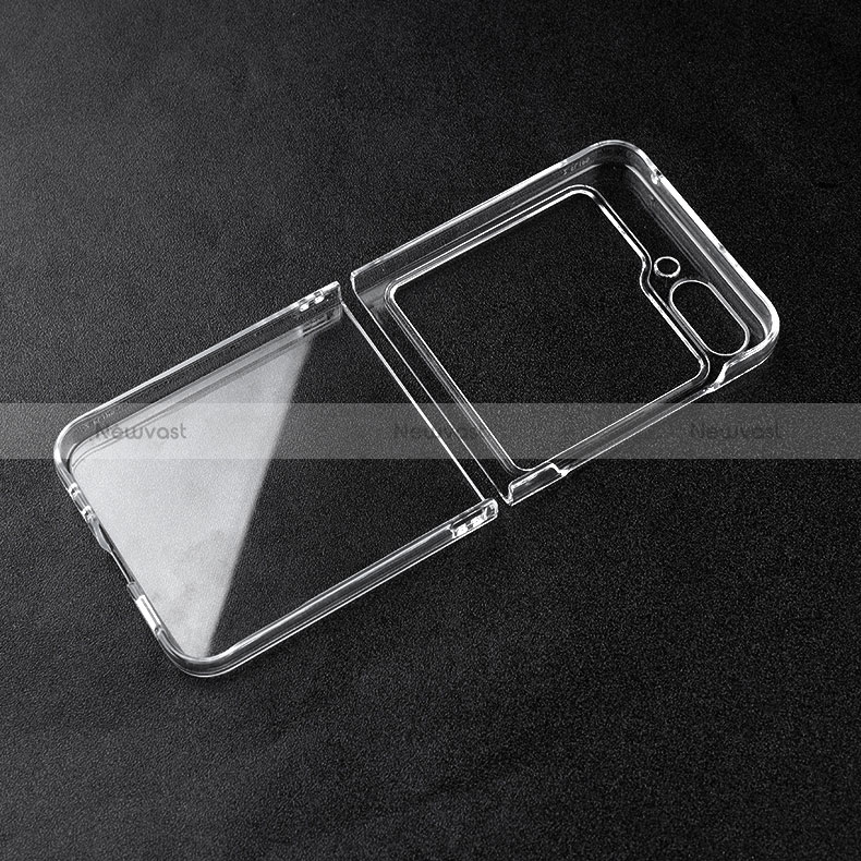 Transparent Crystal Hard Case Back Cover for Samsung Galaxy Z Flip5 5G Clear