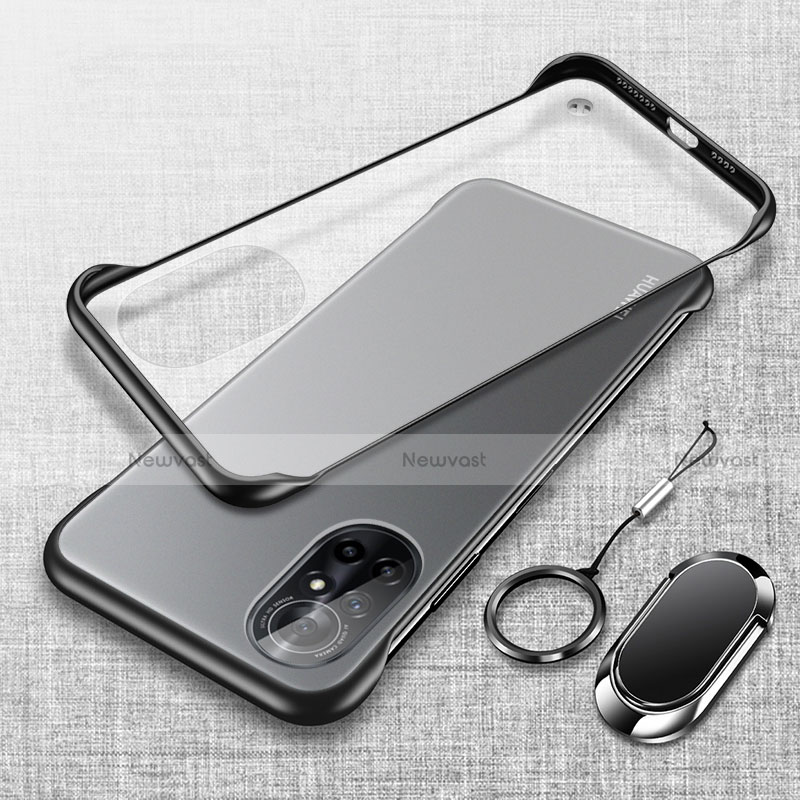 Transparent Crystal Hard Case Back Cover H01 for Huawei Nova 8 5G Black