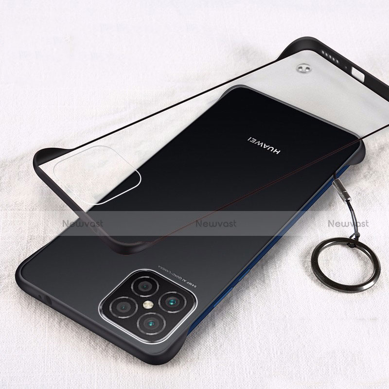 Transparent Crystal Hard Case Back Cover H01 for Huawei Nova 8 SE 5G Black