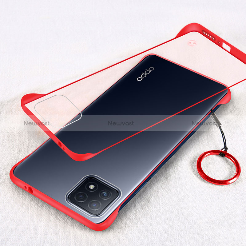 Transparent Crystal Hard Case Back Cover H01 for Oppo A53 5G