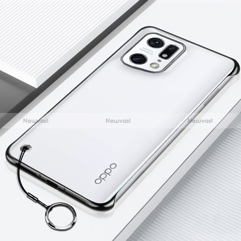 Transparent Crystal Hard Case Back Cover H01 for Oppo Find X5 5G