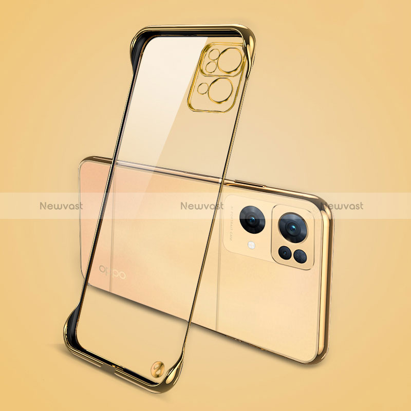 Transparent Crystal Hard Case Back Cover H01 for Oppo Reno7 Pro 5G