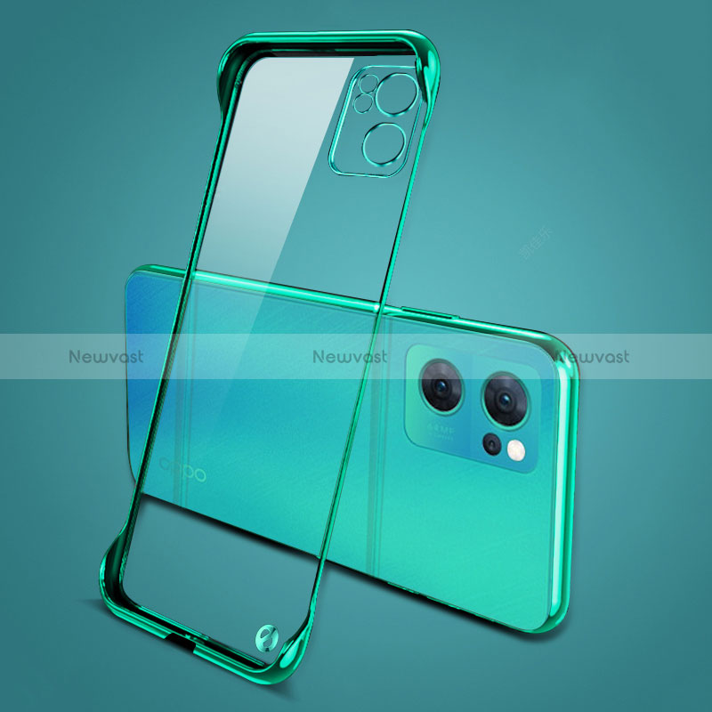 Transparent Crystal Hard Case Back Cover H01 for Oppo Reno7 SE 5G