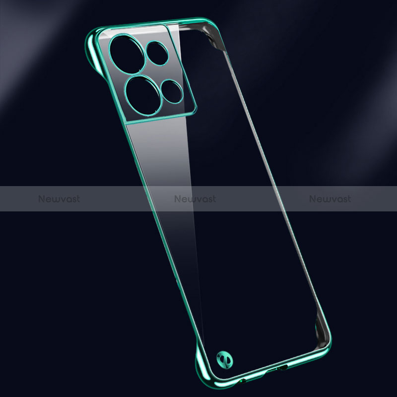 Transparent Crystal Hard Case Back Cover H01 for Oppo Reno8 Pro 5G