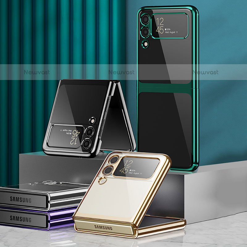 Transparent Crystal Hard Case Back Cover H01 for Samsung Galaxy Z Flip3 5G