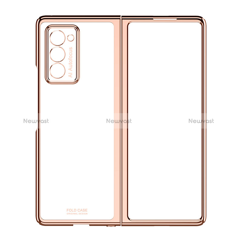 Transparent Crystal Hard Case Back Cover H01 for Samsung Galaxy Z Fold2 5G