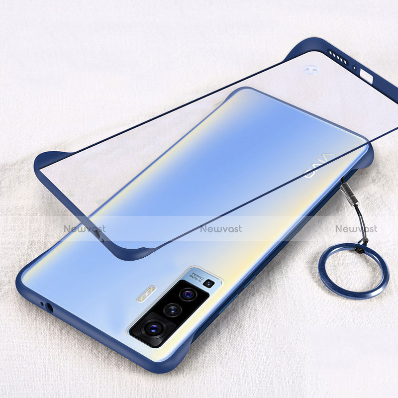 Transparent Crystal Hard Case Back Cover H01 for Vivo X50 5G