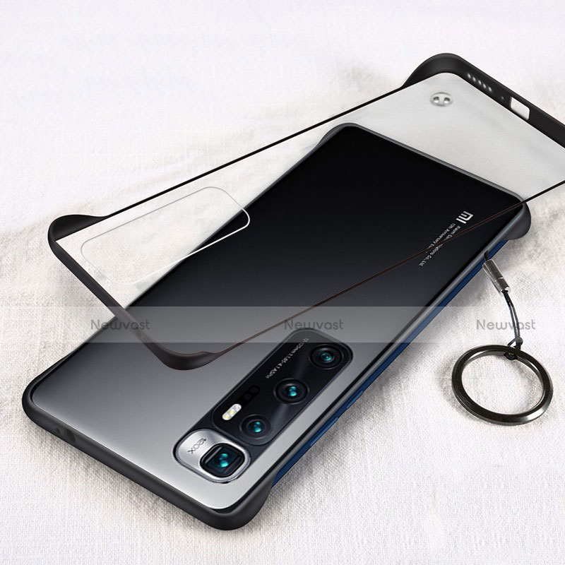 Transparent Crystal Hard Case Back Cover H01 for Xiaomi Mi 10 Ultra Black
