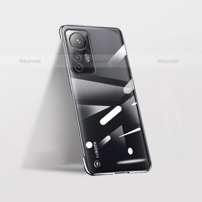 Transparent Crystal Hard Case Back Cover H01 for Xiaomi Mi 12 5G Black