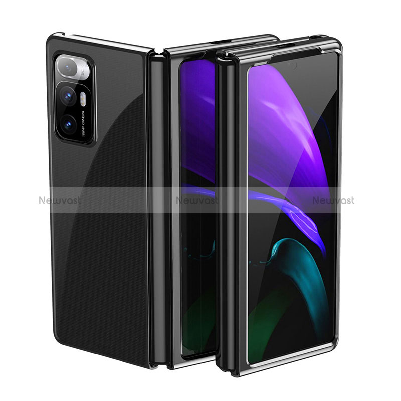 Transparent Crystal Hard Case Back Cover H01 for Xiaomi Mix Fold 5G Black