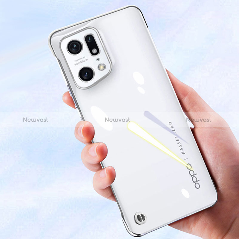 Transparent Crystal Hard Case Back Cover H02 for Oppo Find X5 5G