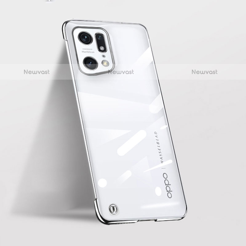 Transparent Crystal Hard Case Back Cover H02 for Oppo Find X5 Pro 5G