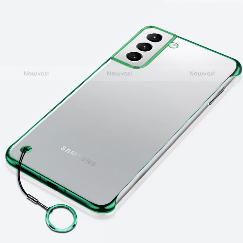 Transparent Crystal Hard Case Back Cover H02 for Samsung Galaxy S23 5G Green