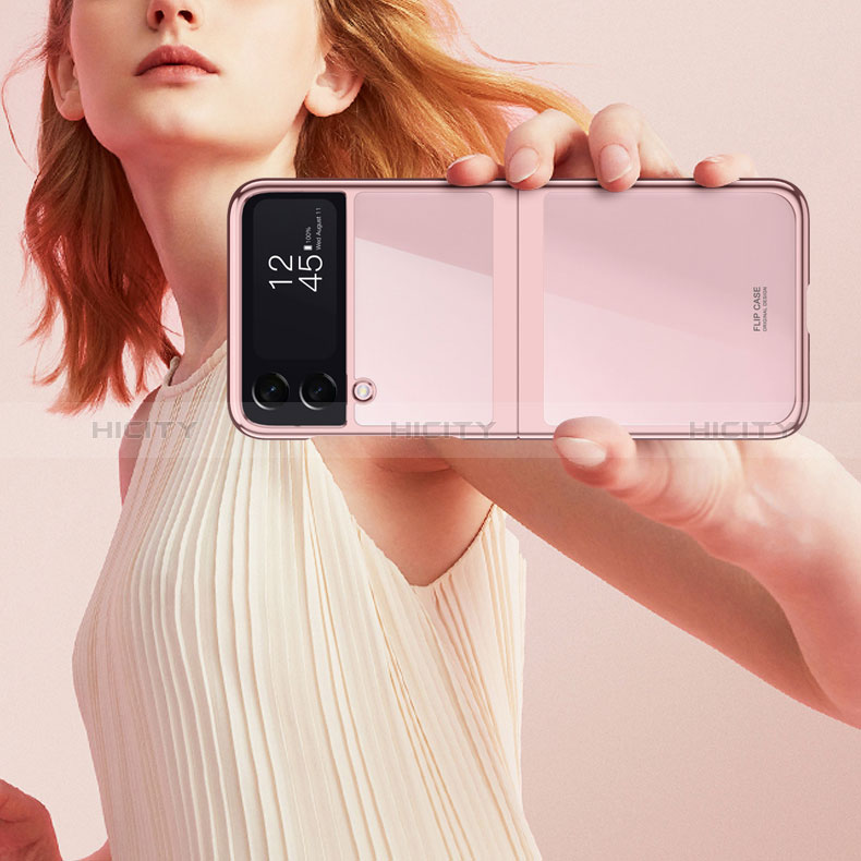 Transparent Crystal Hard Case Back Cover H02 for Samsung Galaxy Z Flip4 5G