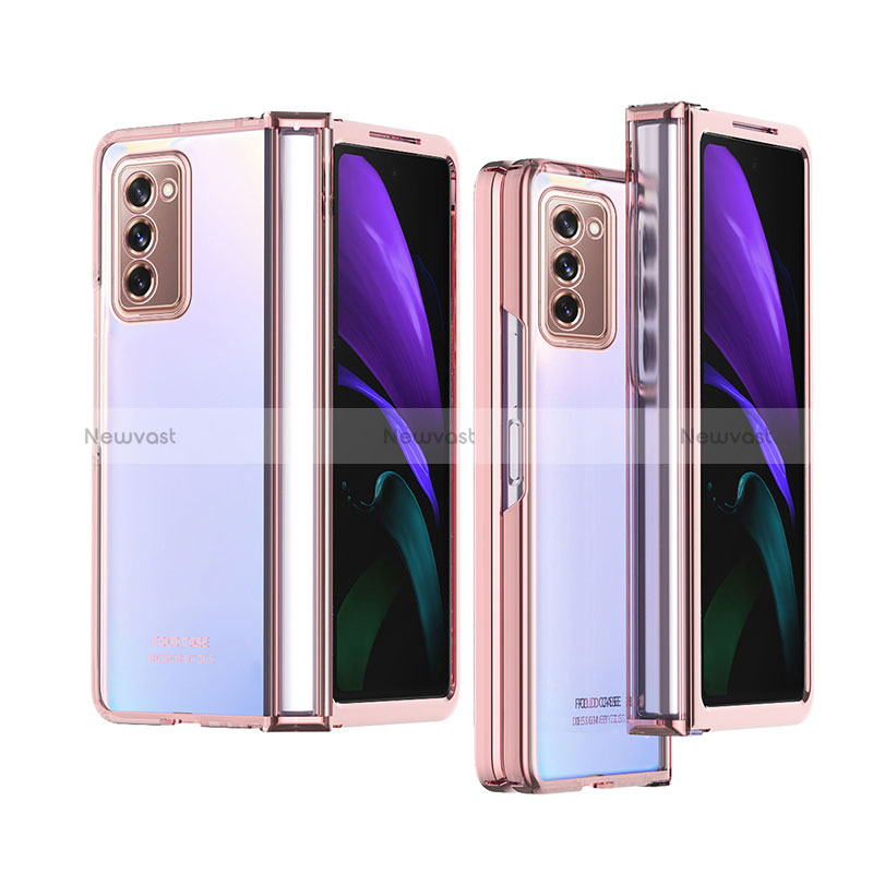 Transparent Crystal Hard Case Back Cover H02 for Samsung Galaxy Z Fold2 5G