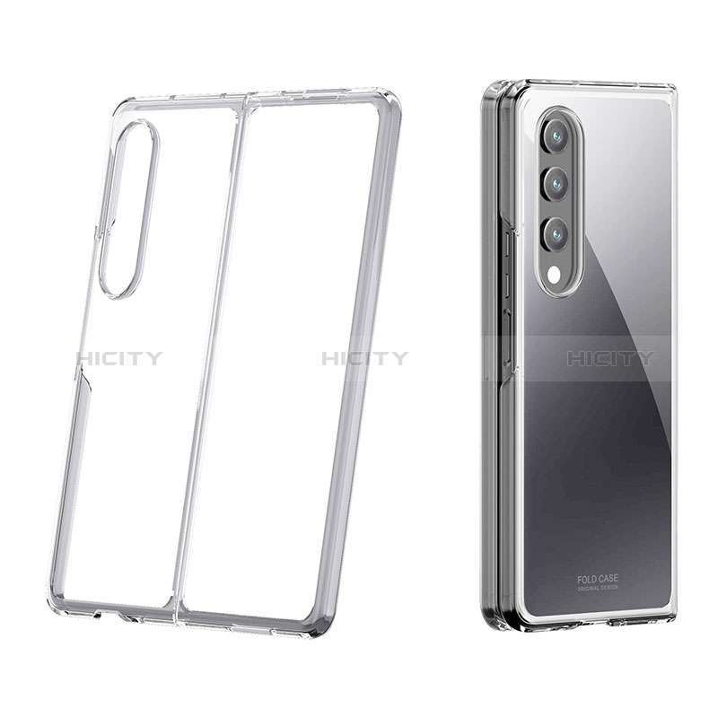 Transparent Crystal Hard Case Back Cover H02 for Samsung Galaxy Z Fold4 5G Clear