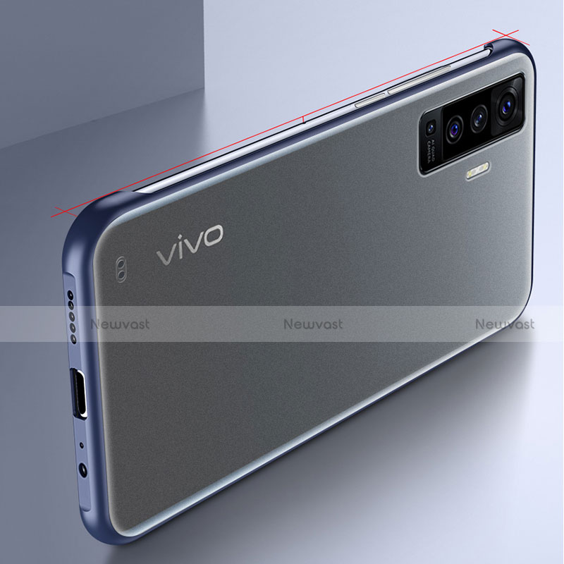 Transparent Crystal Hard Case Back Cover H02 for Vivo X50 5G