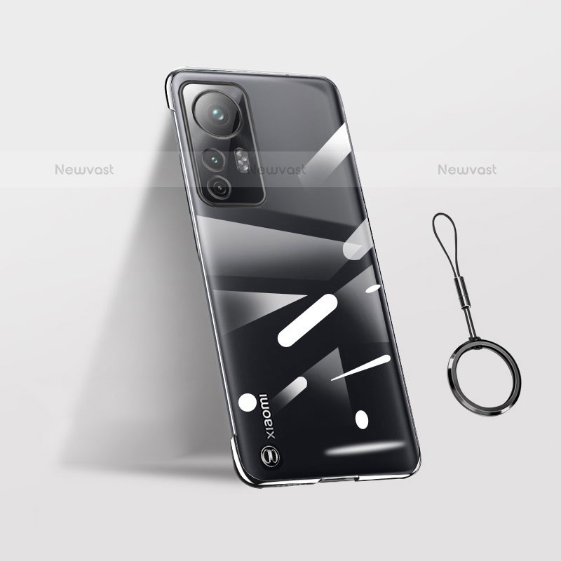 Transparent Crystal Hard Case Back Cover H02 for Xiaomi Mi 12S 5G Black