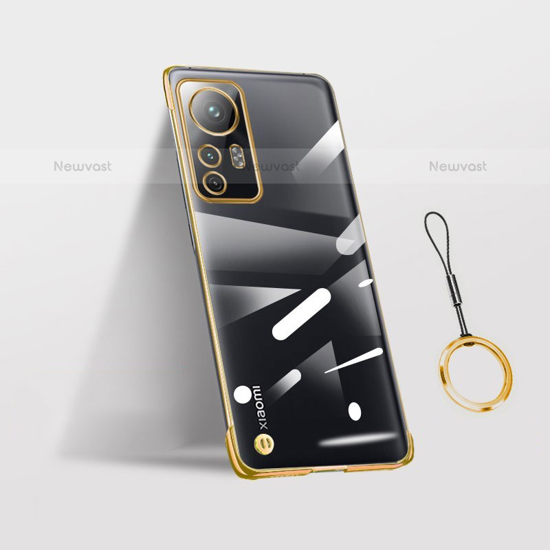 Transparent Crystal Hard Case Back Cover H02 for Xiaomi Mi 12S 5G Gold