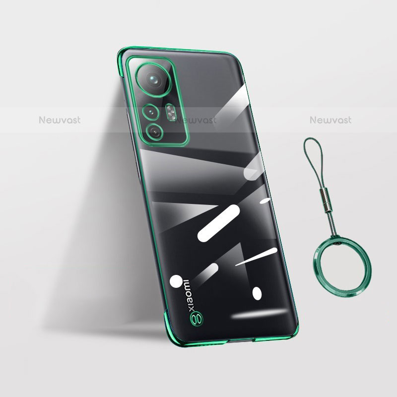 Transparent Crystal Hard Case Back Cover H02 for Xiaomi Mi 12S 5G Green