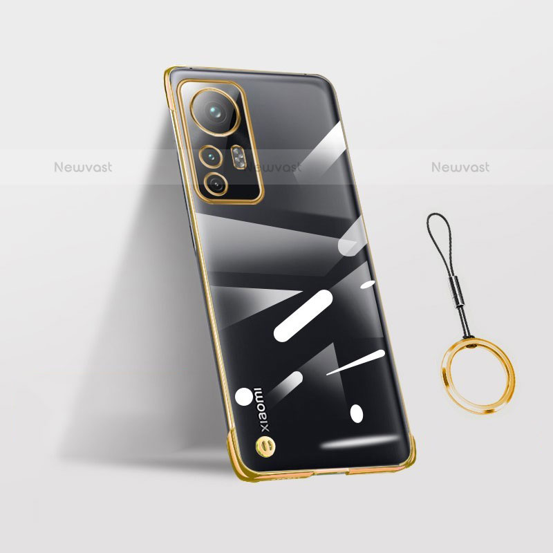 Transparent Crystal Hard Case Back Cover H02 for Xiaomi Mi 12S Pro 5G Gold