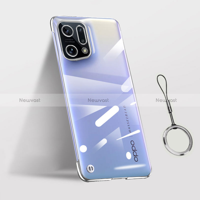 Transparent Crystal Hard Case Back Cover H03 for Oppo Find X5 5G