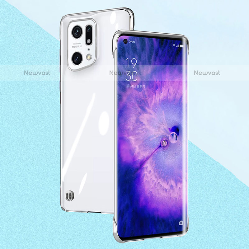 Transparent Crystal Hard Case Back Cover H03 for Oppo Find X5 Pro 5G