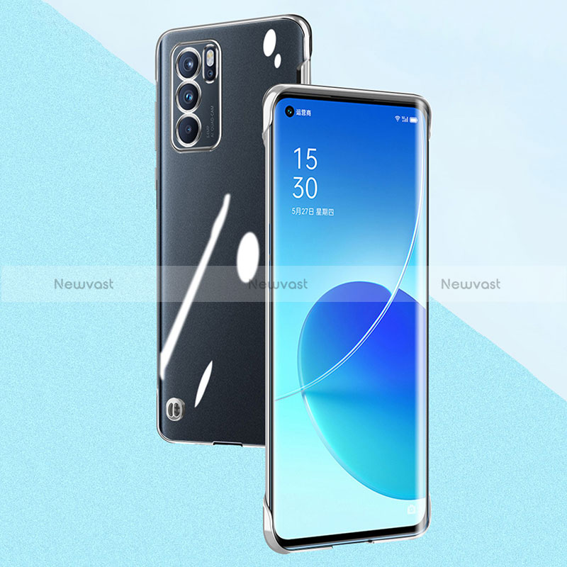 Transparent Crystal Hard Case Back Cover H03 for Oppo Reno6 Pro 5G India