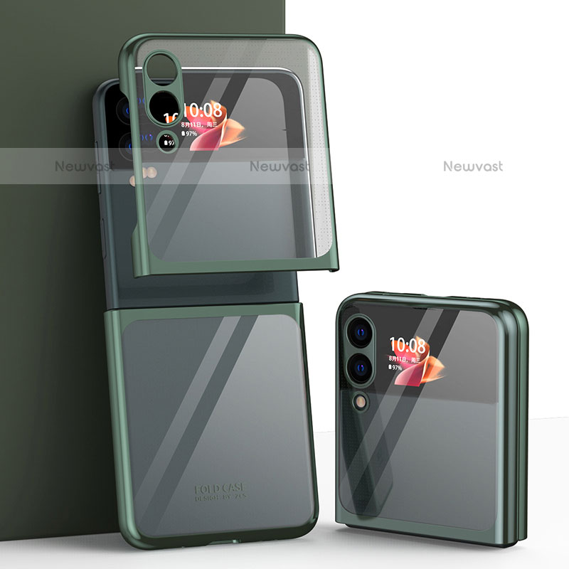 Transparent Crystal Hard Case Back Cover H03 for Samsung Galaxy Z Flip3 5G