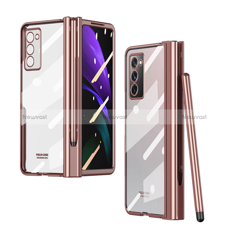 Transparent Crystal Hard Case Back Cover H03 for Samsung Galaxy Z Fold2 5G