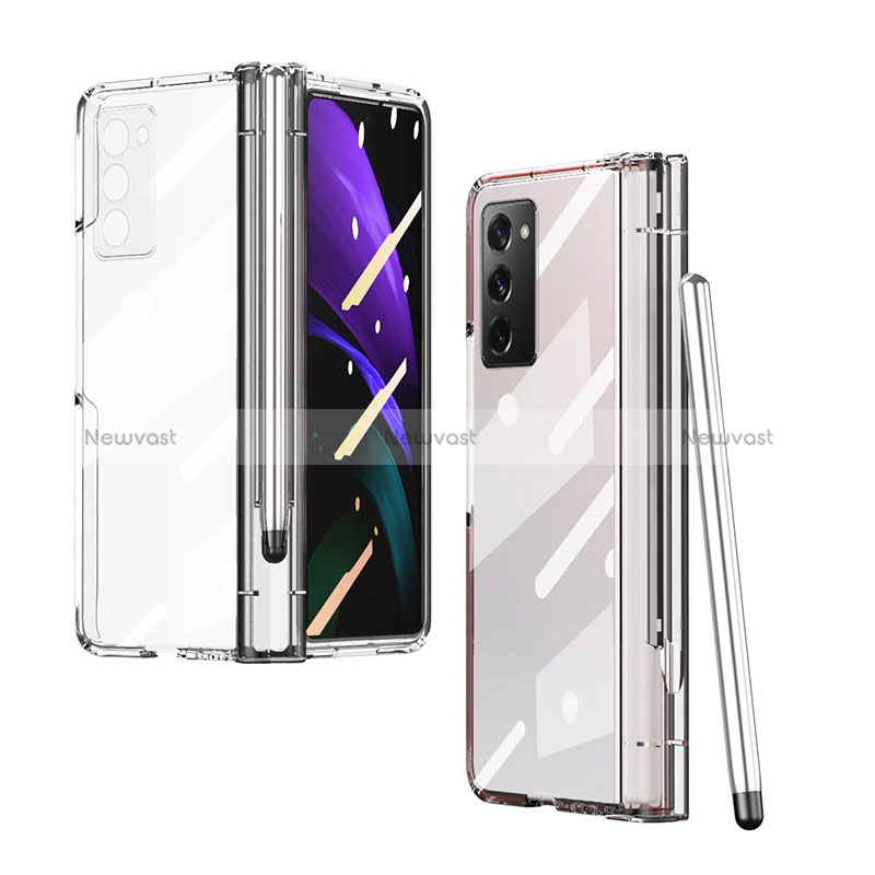 Transparent Crystal Hard Case Back Cover H03 for Samsung Galaxy Z Fold2 5G