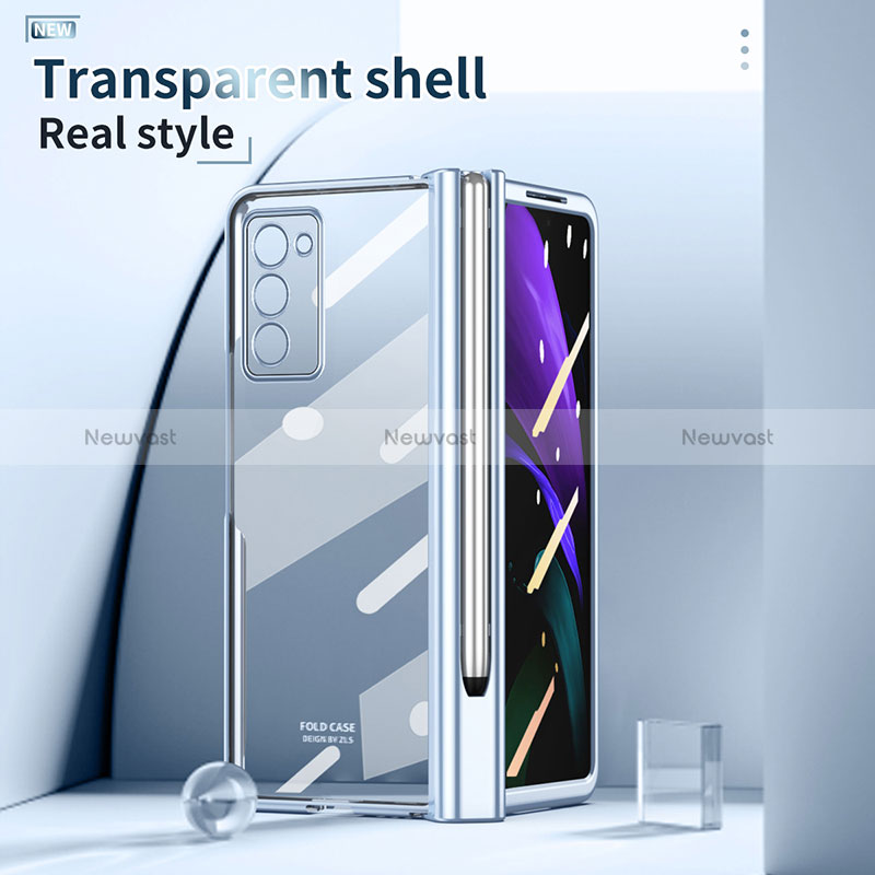 Transparent Crystal Hard Case Back Cover H03 for Samsung Galaxy Z Fold2 5G