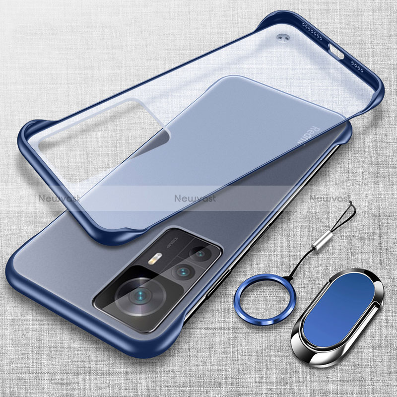 Transparent Crystal Hard Case Back Cover H03 for Xiaomi Mi 12T 5G Blue