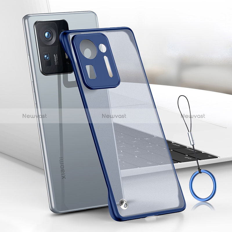 Transparent Crystal Hard Case Back Cover H03 for Xiaomi Mi Mix 4 5G Blue