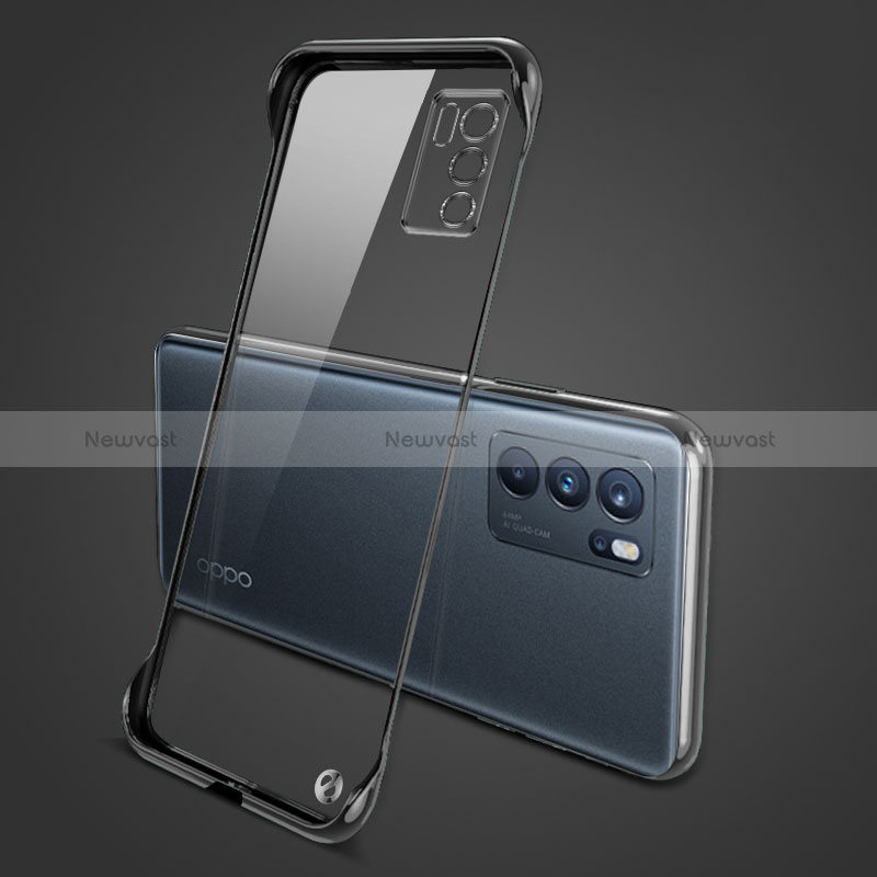 Transparent Crystal Hard Case Back Cover H04 for Oppo Reno6 5G