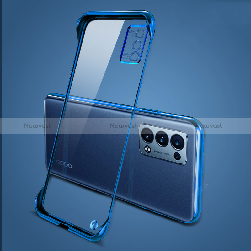 Transparent Crystal Hard Case Back Cover H04 for Oppo Reno6 Pro 5G