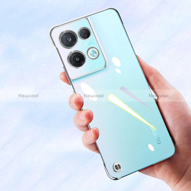 Transparent Crystal Hard Case Back Cover H04 for Oppo Reno8 5G