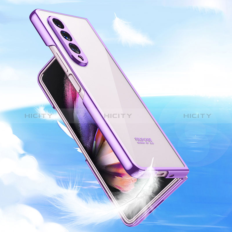 Transparent Crystal Hard Case Back Cover H04 for Samsung Galaxy Z Fold4 5G