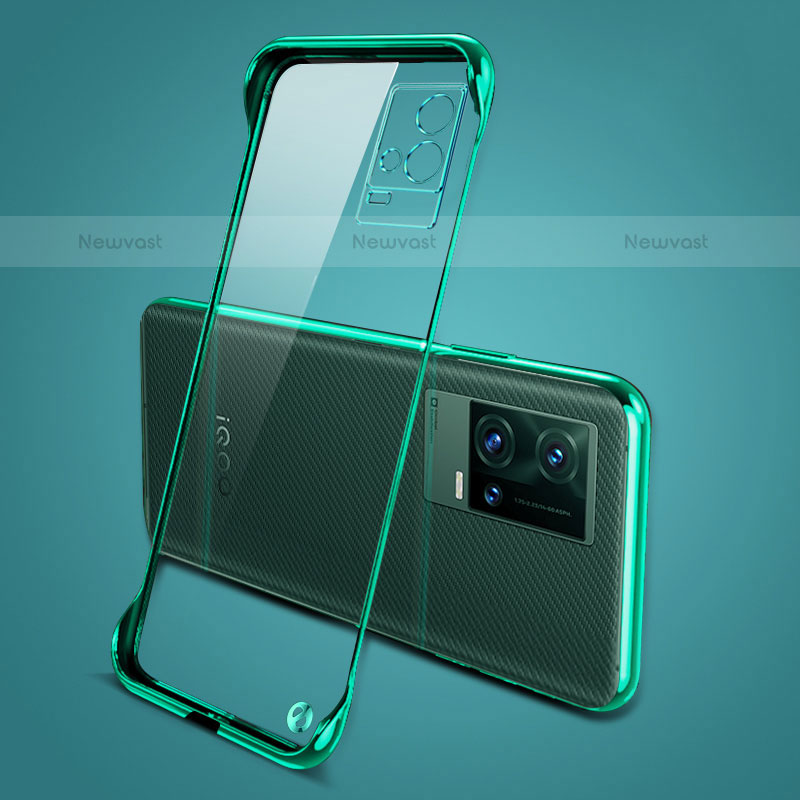 Transparent Crystal Hard Case Back Cover H04 for Vivo iQOO 8 5G Green
