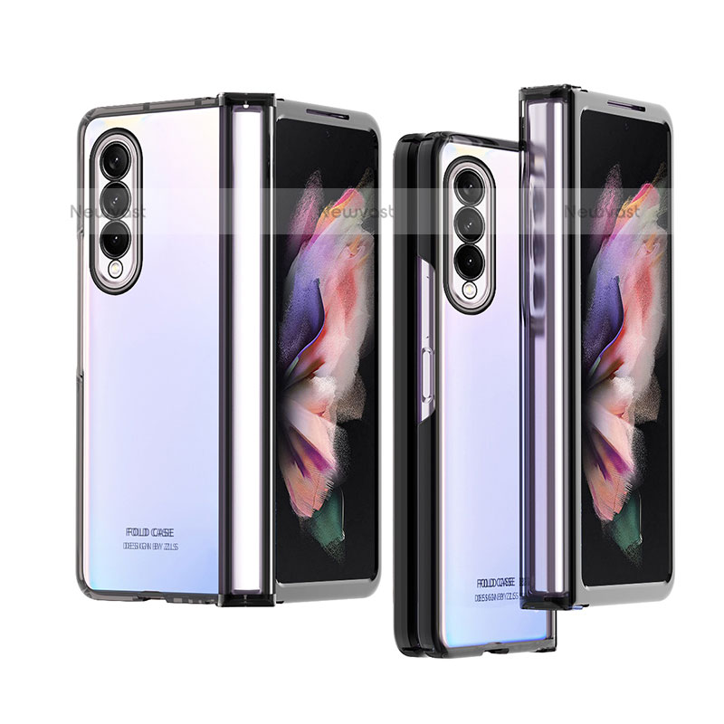 Transparent Crystal Hard Case Back Cover H06 for Samsung Galaxy Z Fold3 5G